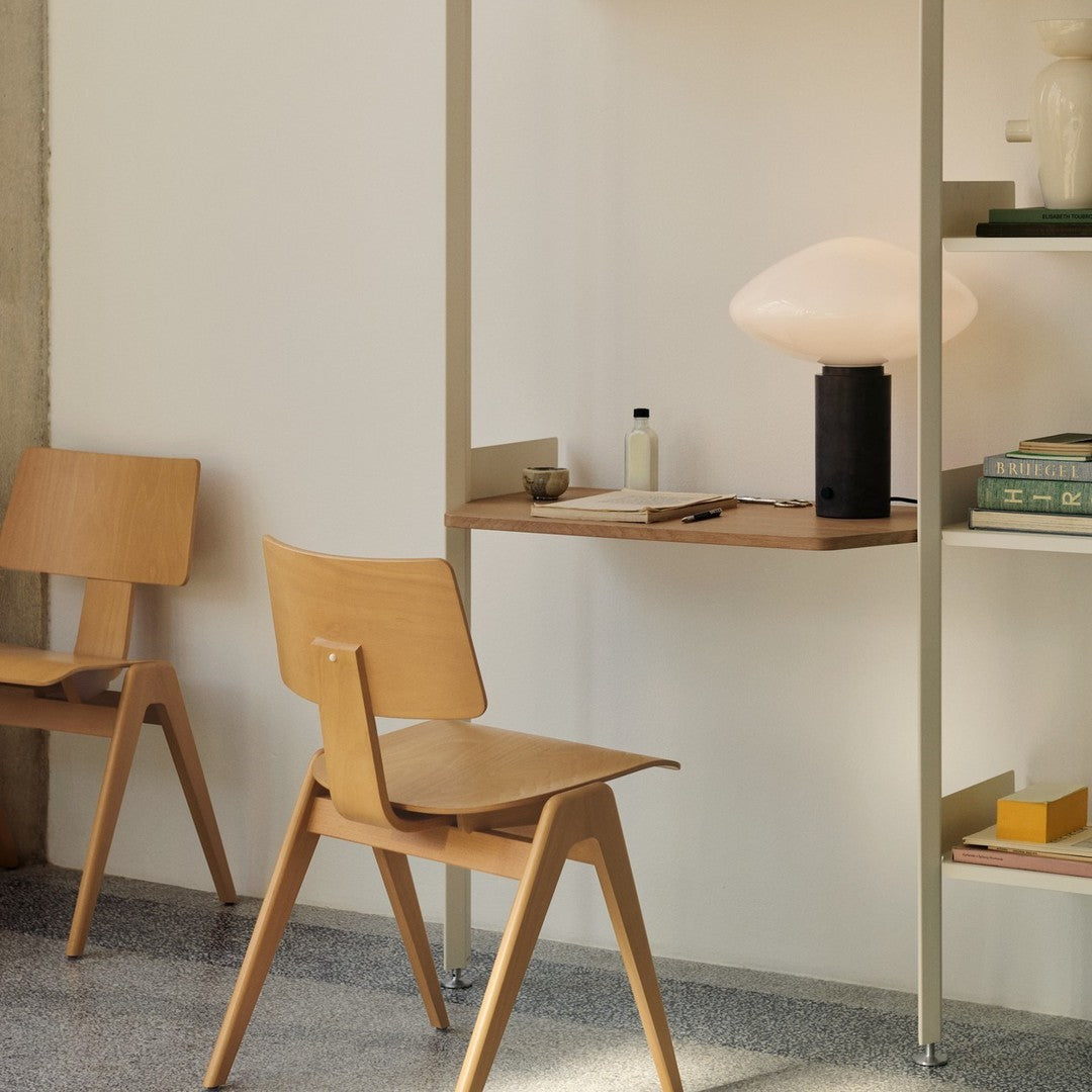 Rombe IF2 Modular Shelving System - Full Bay Shelves + Desk