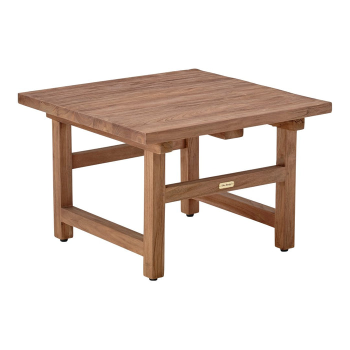 Natural wood coffee table with a warm brown finish and a simple, square design, perfect for any living space.