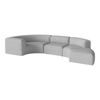 Angle Curved Semi-Circular Sofa w/ Open End