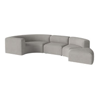 Angle Curved Semi-Circular Sofa w/ Open End