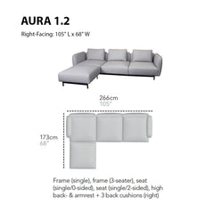 Aura Sofa (Modules 1-2)