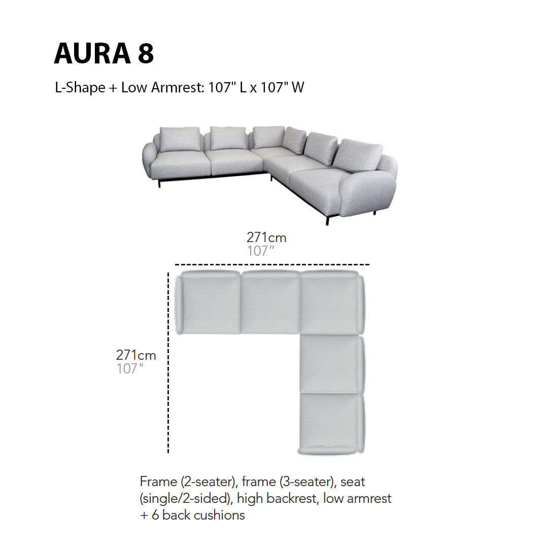 Aura Sofa (Modules 5-8)