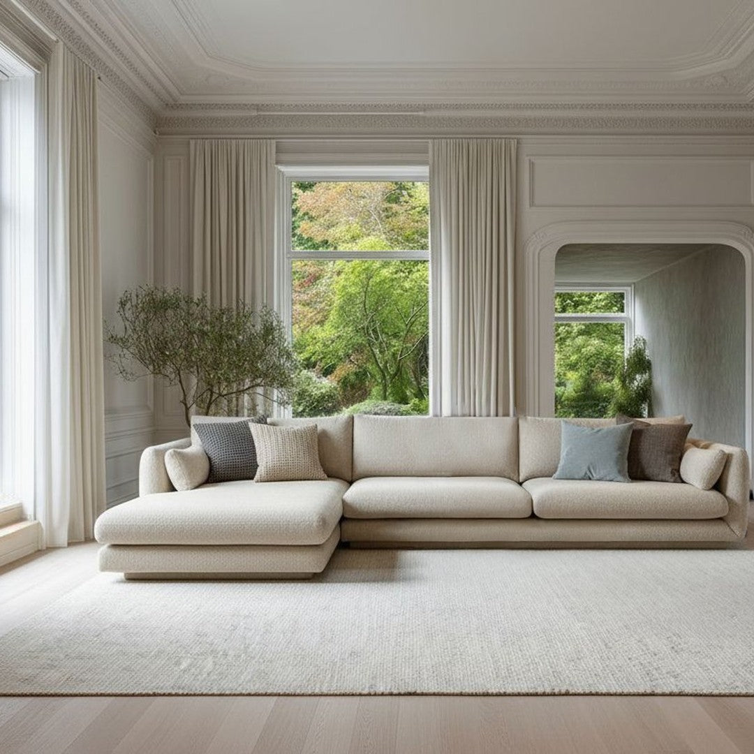 Bloom 3-Seater Sofa w/ Chaise Lounge - Plinth Base