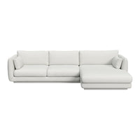 Bloom 2-Seater Sofa w/ Chaise Lounge - Plinth Base