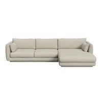 Bloom 2-Seater Sofa w/ Chaise Lounge - Plinth Base