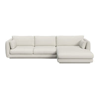 Bloom 2-Seater Sofa w/ Chaise Lounge - Plinth Base