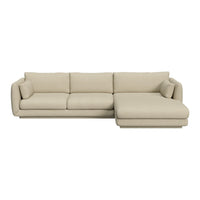 Bloom 2-Seater Sofa w/ Chaise Lounge - Plinth Base