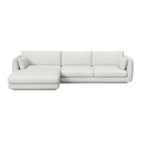 Bloom 2-Seater Sofa w/ Chaise Lounge - Plinth Base