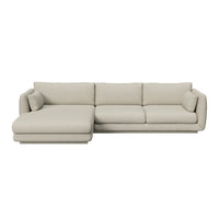 Bloom 2-Seater Sofa w/ Chaise Lounge - Plinth Base
