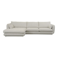 Bloom 2-Seater Sofa w/ Chaise Lounge - Plinth Base