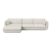 Bloom 2-Seater Sofa w/ Chaise Lounge - Plinth Base