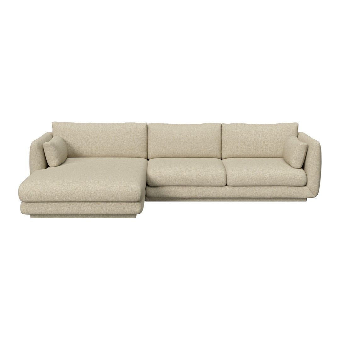 Bloom 2-Seater Sofa w/ Chaise Lounge - Plinth Base