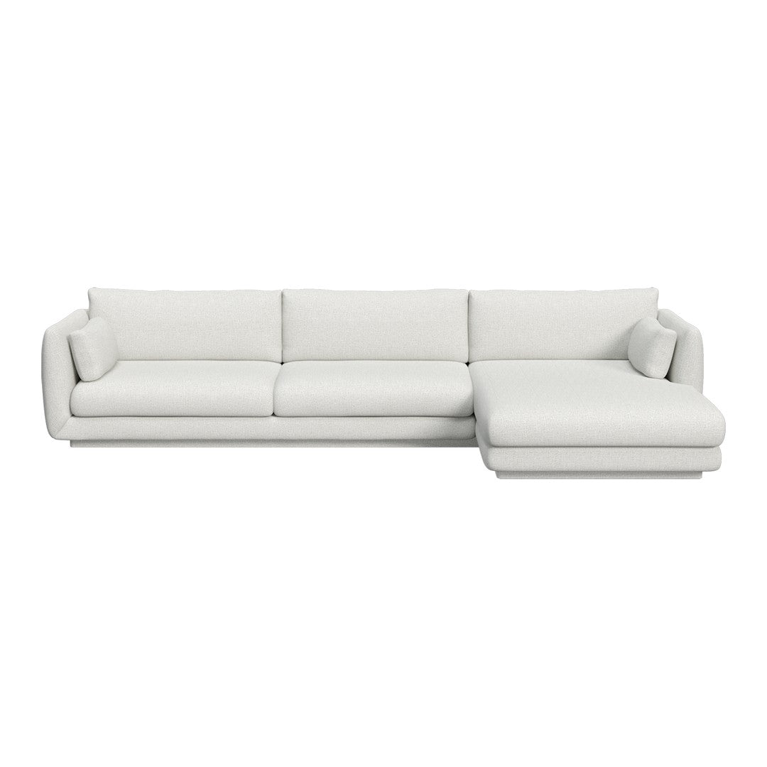 Bloom 3-Seater Sofa w/ Chaise Lounge - Plinth Base