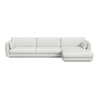 Bloom 3-Seater Sofa w/ Chaise Lounge - Plinth Base