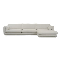 Bloom 3-Seater Sofa w/ Chaise Lounge - Plinth Base