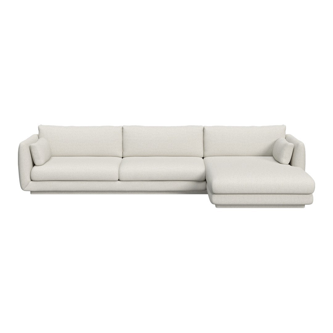 Bloom 3-Seater Sofa w/ Chaise Lounge - Plinth Base