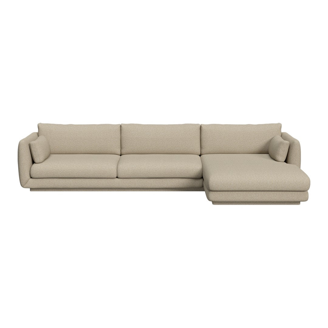Bloom 3-Seater Sofa w/ Chaise Lounge - Plinth Base