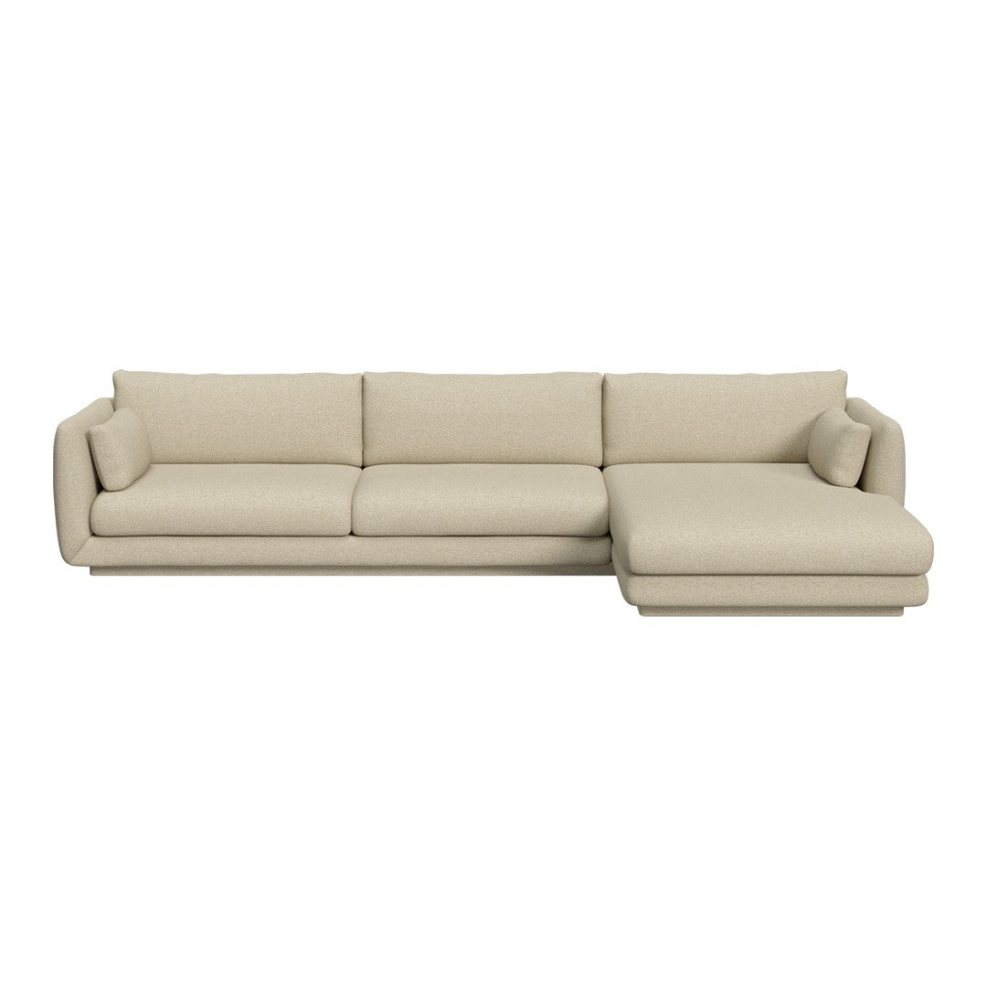 Bloom 3-Seater Sofa w/ Chaise Lounge - Plinth Base