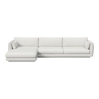 Bloom 3-Seater Sofa w/ Chaise Lounge - Plinth Base