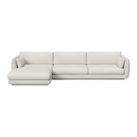 Bloom 3-Seater Sofa w/ Chaise Lounge - Plinth Base