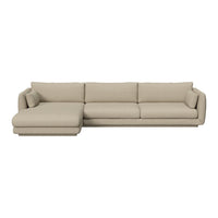 Bloom 3-Seater Sofa w/ Chaise Lounge - Plinth Base