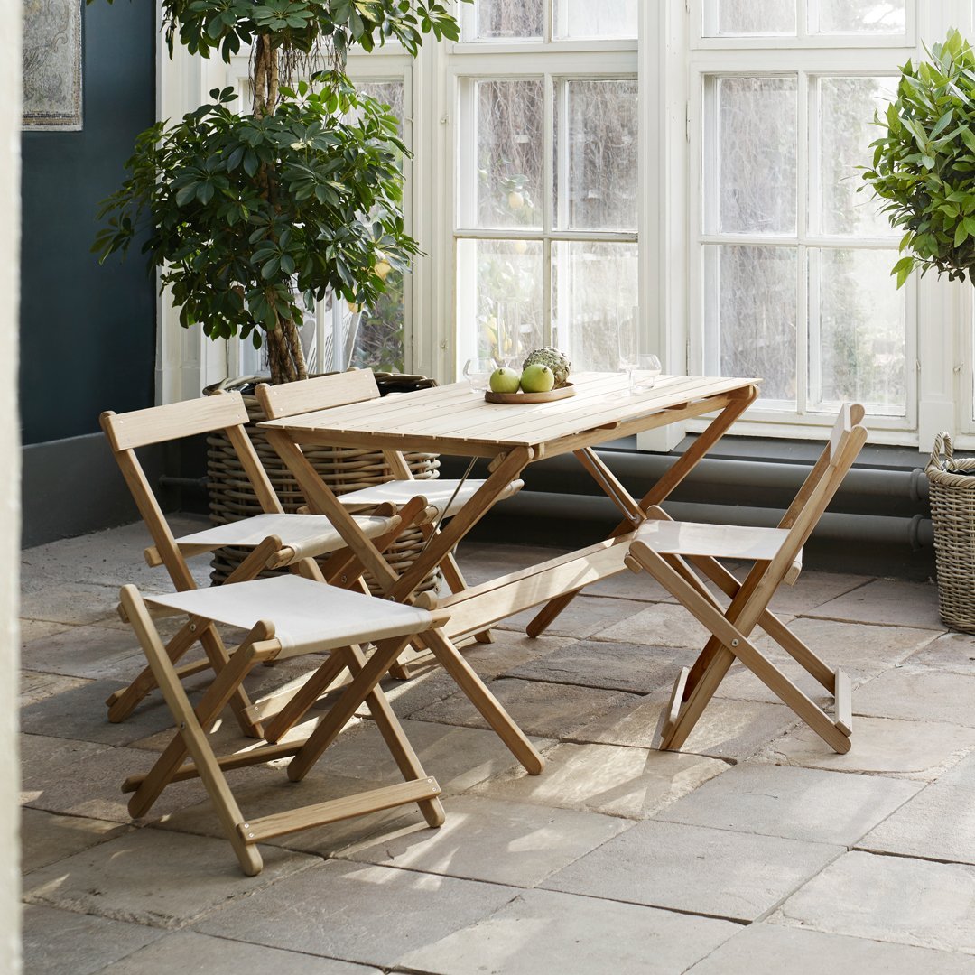椅子 CARL HANSEN & SON BM4570 BM4570 Outdoor Dining Chair - Folding – Danish Design Store