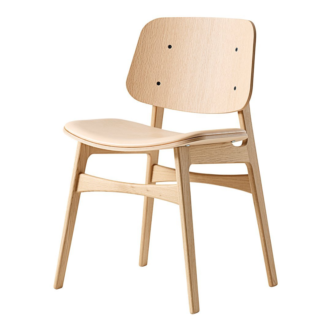 Soborg Chair - Wood Frame, Seat Upholstered