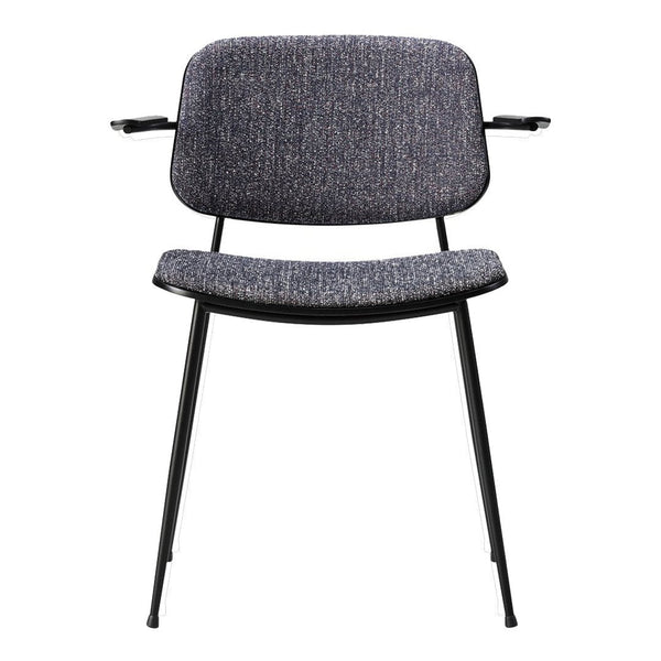 Soborg Armchair - Steel Frame, Seat & Back Upholstered