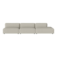 Light beige modular sofa with smooth, minimalist design and no visible patterns. Perfect for modern interiors.