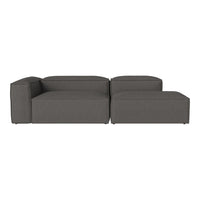 Gray modular sofa with clean lines and a modern, minimalist design. Perfect for contemporary living spaces.