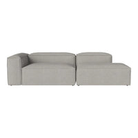 Light gray sectional sofa with a soft, textured fabric and clean, modern lines. Ideal for contemporary interiors.