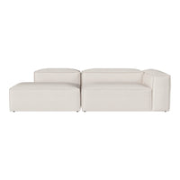 Luxe white modern sectional sofa with sleek lines and minimalistic design, perfect for contemporary interiors.