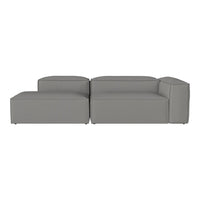 Modern gray sectional sofa with a minimalist design and smooth, clean lines. Perfect for contemporary decor.