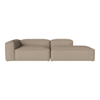 Beige modular sofa with a sleek, modern design and clean lines, perfect for contemporary living spaces.