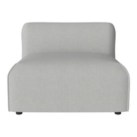 Light gray upholstered chair with a sleek, minimalist design and no visible patterns. Perfect for modern decor.