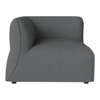 Modern gray upholstered chair with a textured pattern and sleek, curved design. Perfect for contemporary spaces.