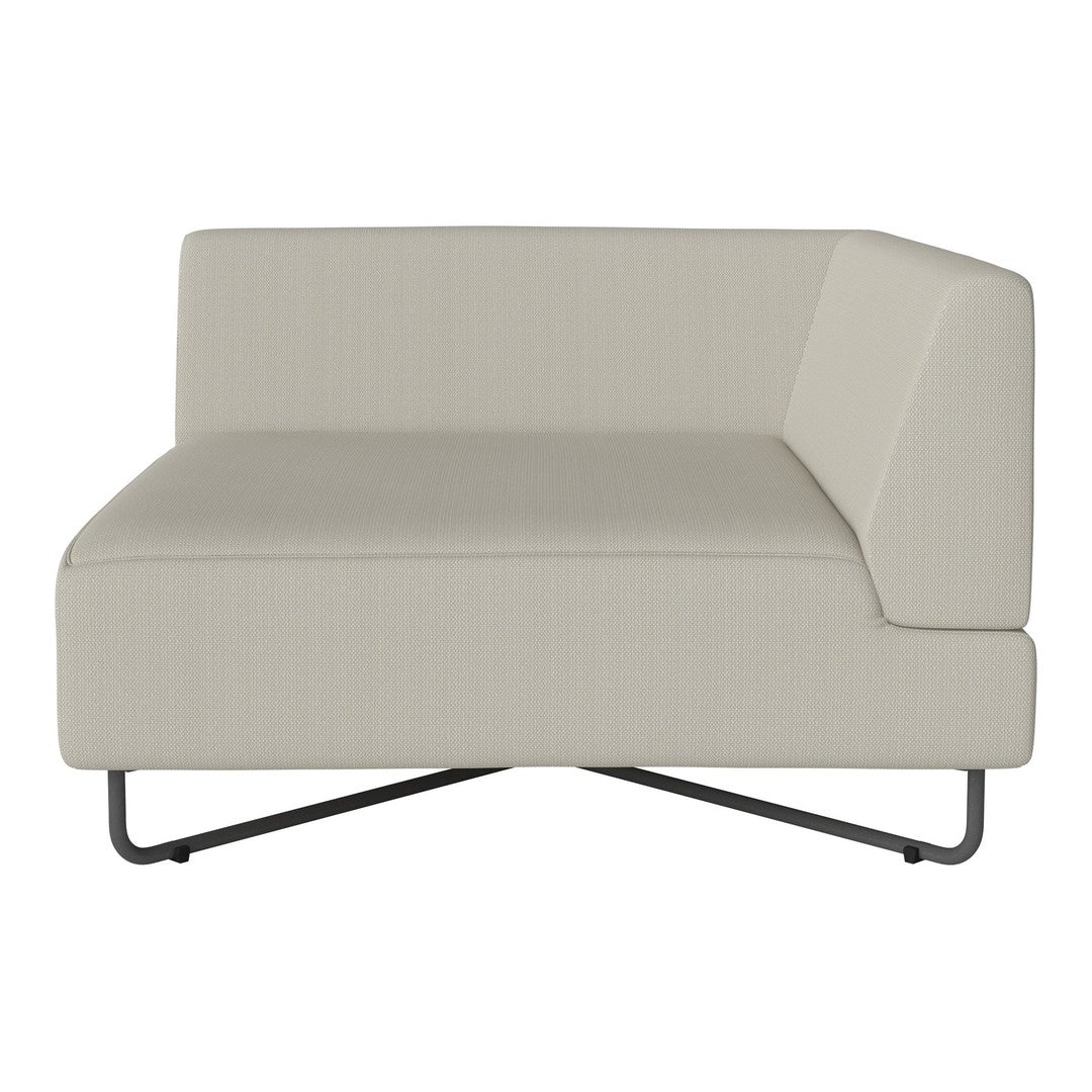 Light beige modern corner sofa with a sleek, minimal design and subtle texture. Ideal for contemporary spaces.