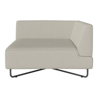 Light beige modern corner sofa with a sleek, minimal design and subtle texture. Ideal for contemporary spaces.