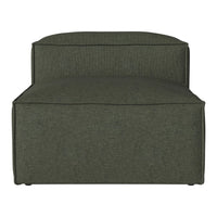 Green textured upholstered chair with a simple, modern design. Ideal for stylish and contemporary interiors.
