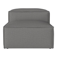 Gray, textured fabric chair with a modern, minimalist design. Perfect for contemporary living spaces.