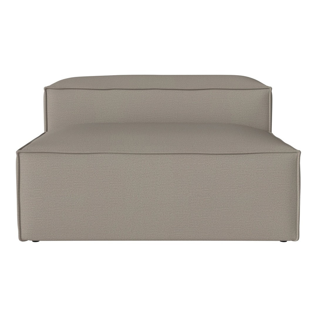 Neutral beige sofa with a minimalist design and clean lines, perfect for modern living spaces.