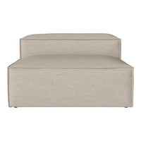 Beige, textured fabric lounge chair with a simple, modern design and clean lines. Ideal for contemporary interiors.