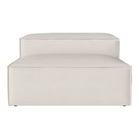 Beige modular sofa with subtle ribbed pattern and clean, minimalist design. Ideal for modern interiors.