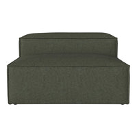 Olive green sofa with a minimalist design, featuring a textured fabric pattern and clean lines. Perfect for modern interiors.