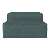 Teal fabric lounge chair with textured, woven pattern for a modern, stylish look. Perfect for contemporary interiors.