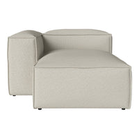 Beige modular sofa with a sleek, minimalist design and smooth, textured fabric. Ideal for modern interiors.