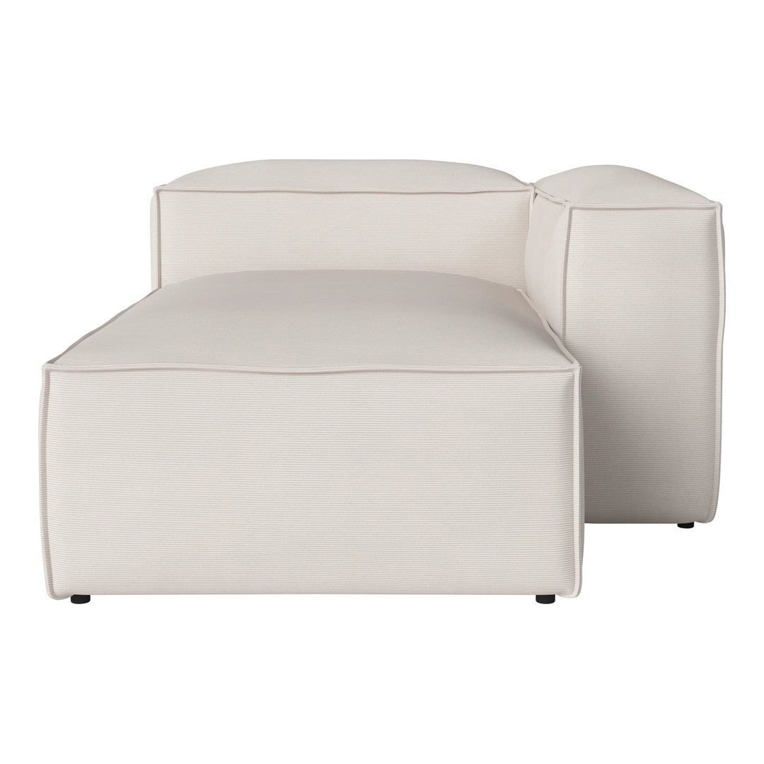 Beige modular sofa with a smooth, solid pattern and modern, minimalist design. Perfect for contemporary living spaces.
