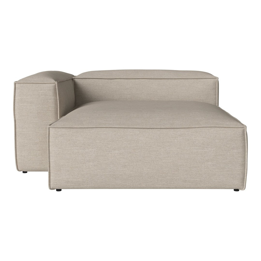 Beige modular sofa with a textured fabric finish and clean, modern lines. Perfect for contemporary living spaces.
