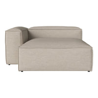 Beige modular sofa with a textured fabric finish and clean, modern lines. Perfect for contemporary living spaces.