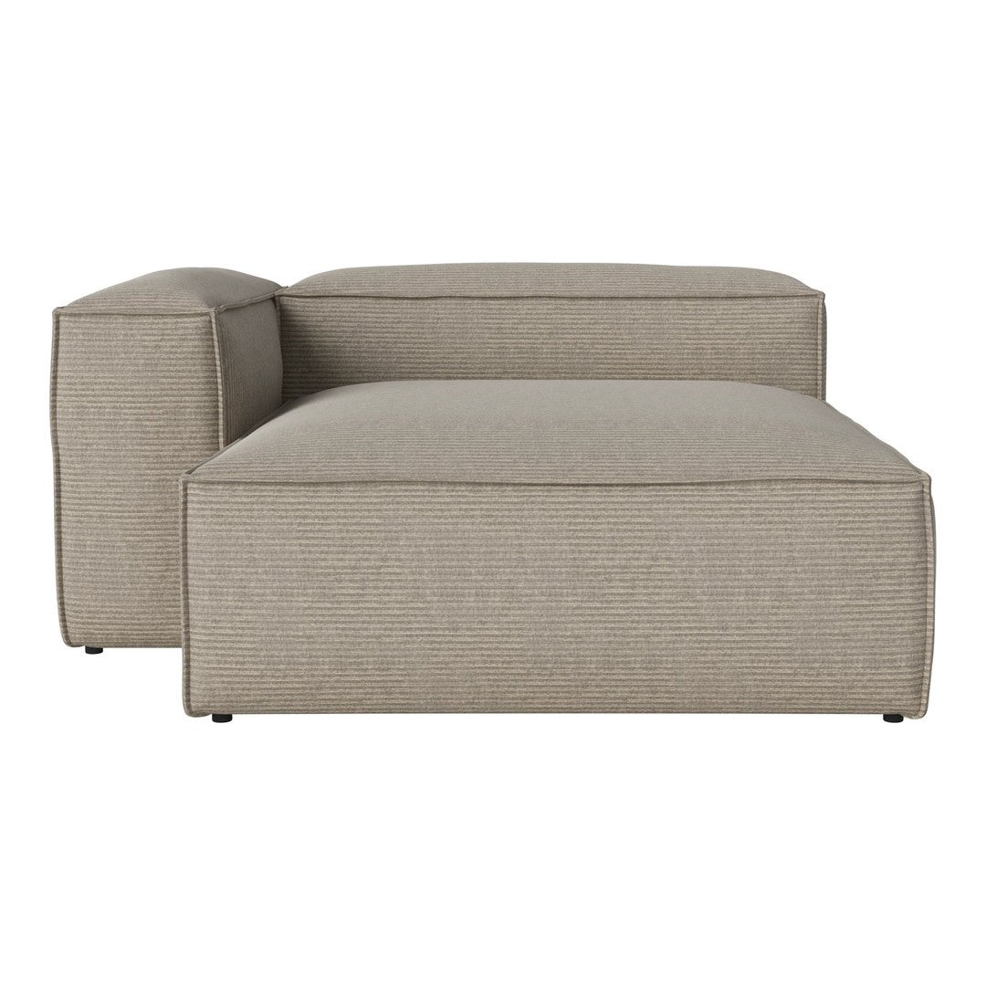 Beige modular sofa with a textured fabric and clean lines, perfect for modern living spaces.